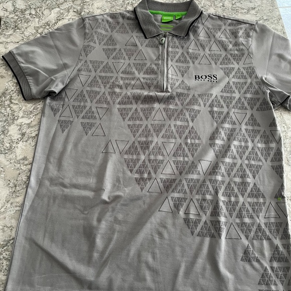 Hugo Boss Zip Up Golf Shirt - Picture 2 of 3